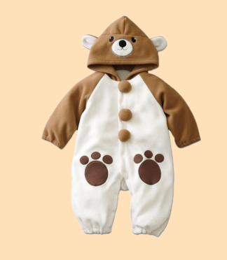 Baby Fall Winter Outfits Bow Decor Floral Long Sleeve Jumpsuit Knitted Corduroy Rompers Ribbed Bodysuit